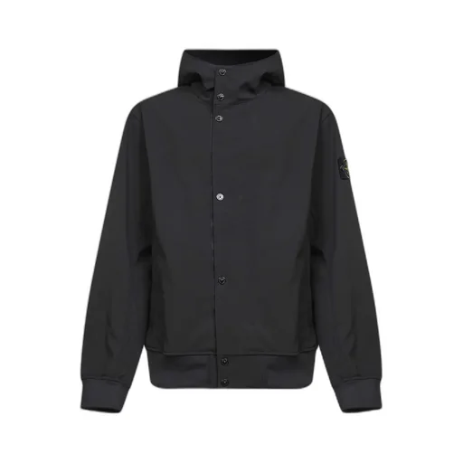 Logo Patch Hooded Jacket