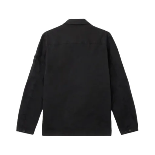 Logo Patch Long Sleeved Shirt Jacket
