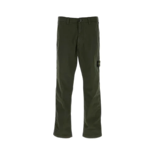 Logo Patch Straight-Leg Trousers