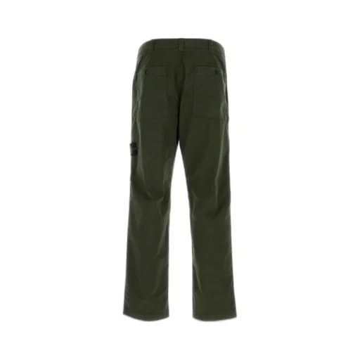 Logo Patch Straight-Leg Trousers
