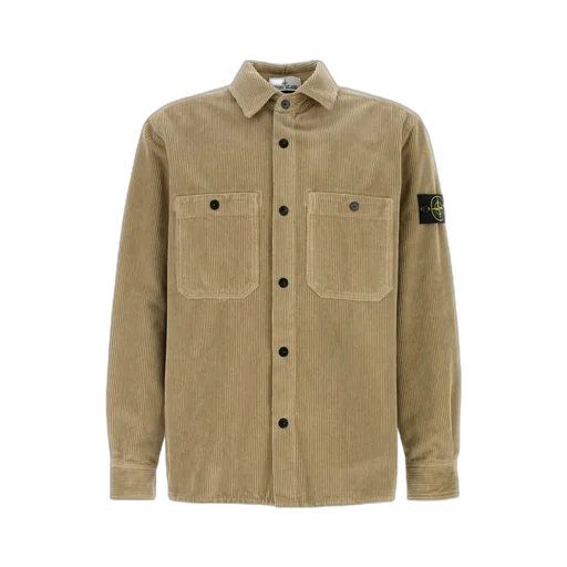 Compass Patch Buttoned Overshirt
