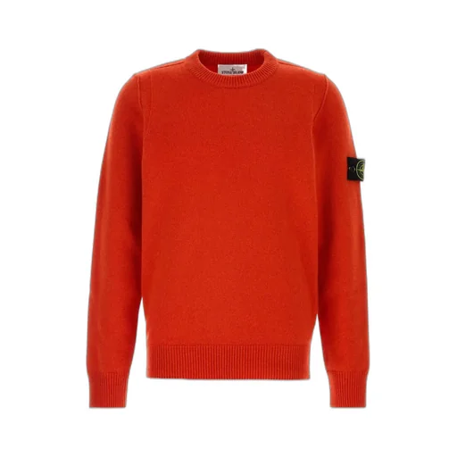 Logo Patch Knitted Crewneck Jumper