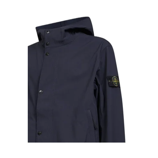 Logo Patch Hooded Jacket