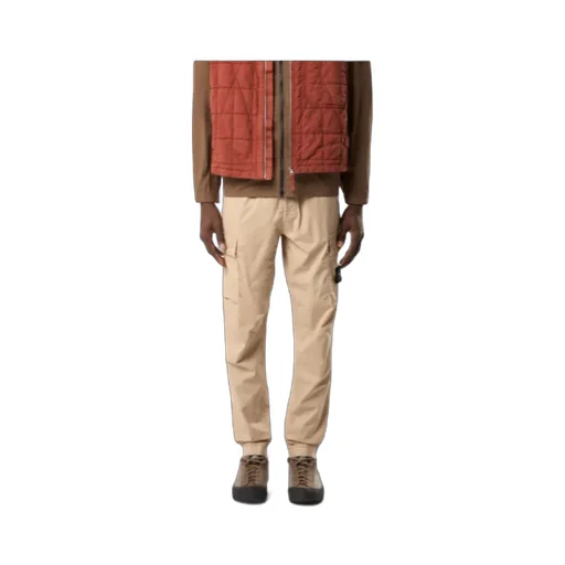 Logo Patch Tapered Leg Trousers
