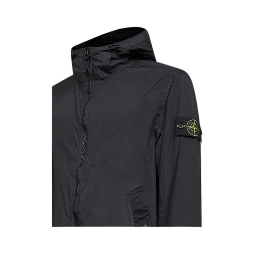 Logo Patch Hooded Jacket