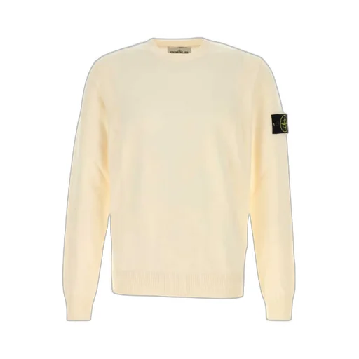 Crew-Neck Compass-Badge Sweater