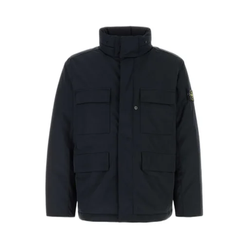 Logo Patch High Neck Jacket