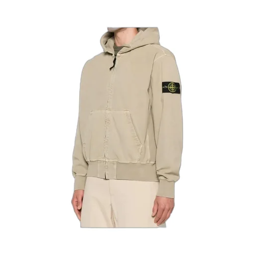 Oversized Fit Hooded Zip-Up Sweatshirt