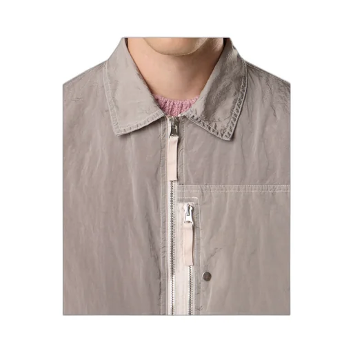 Comfort-Fit Overshirt With Chest Pocket And Two-Way Zip