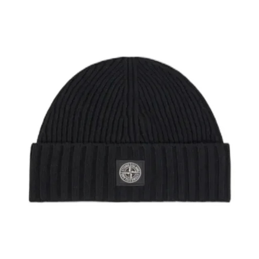 Junior Logo Patch Ribbed Beanie