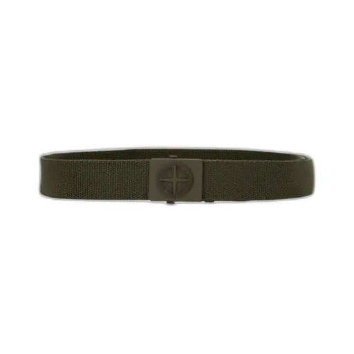 Compass Logo-Embossed Elasticated Belt