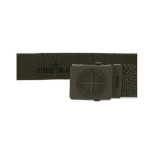 Compass Logo-Embossed Elasticated Belt