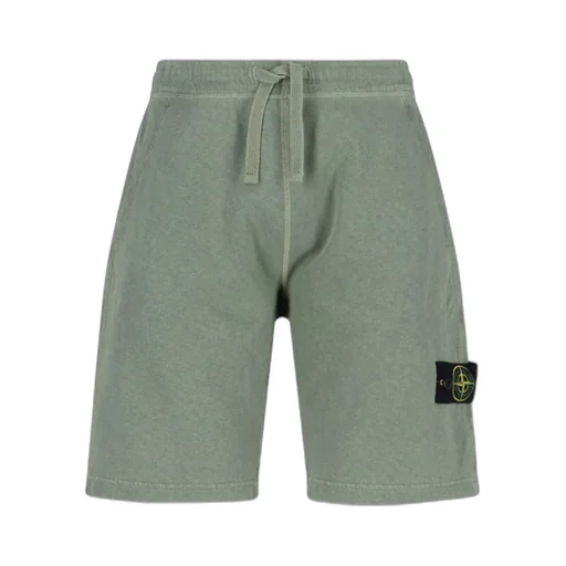 Logo-Patch Drawstring Shorts