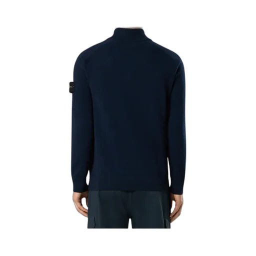 Rib Stand-Neck Sweater