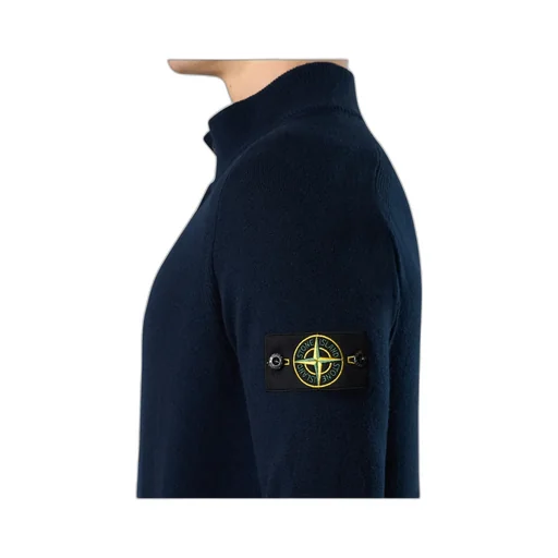 Rib Stand-Neck Sweater