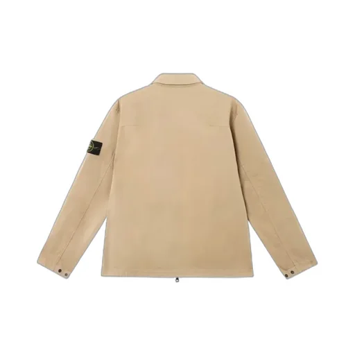 Compass Patch Zipped Overshirt