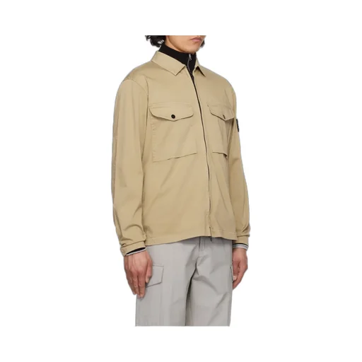 Compass Patch Zipped Overshirt