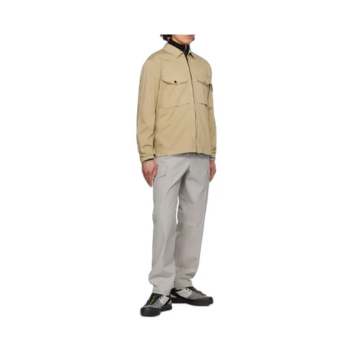 Compass Patch Zipped Overshirt