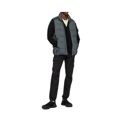 Compass-Motif Virgin Wool Cardigan