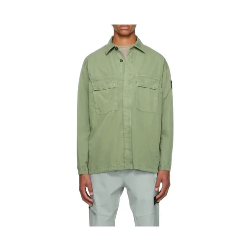 Logo-Patch Cotton Shirt
