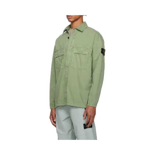 Logo-Patch Cotton Shirt