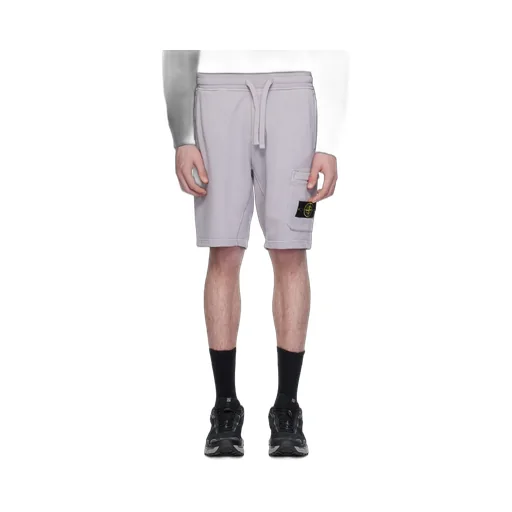 Logo Patch Drawstring Bermuda Shorts