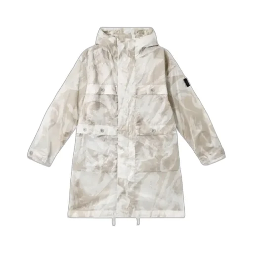 Camouflage Printed Hooded Coat