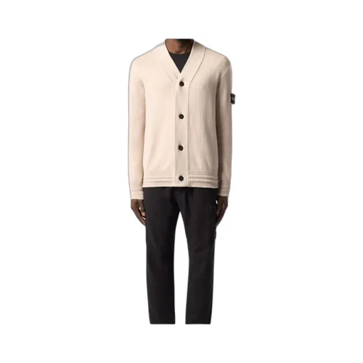 Logo Patch V-Neck Cardigan