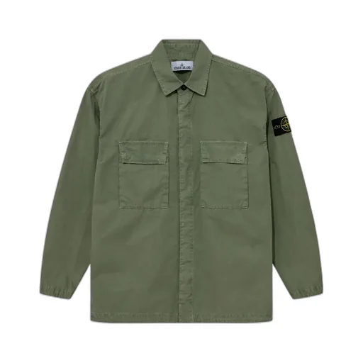 Logo-Patch Cotton Shirt