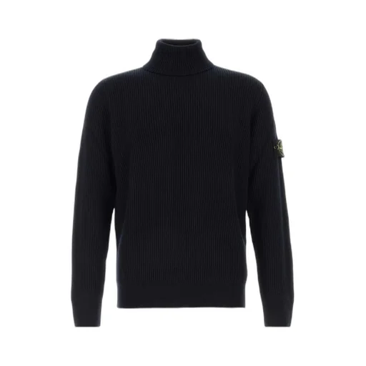 Logo Patch Turtleneck Jumper