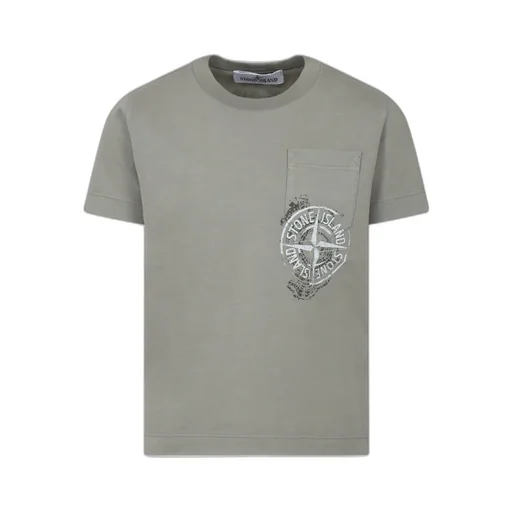Junior Compass Printed Crewneck T-Shirt