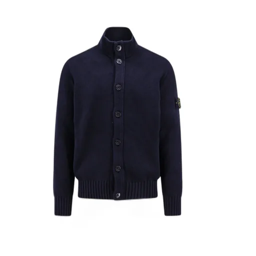 Compass Patch Button-Up Cardigan