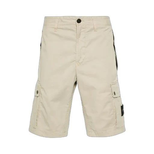 Stone Island Compass-Badge Knee-Length Cargo Shorts
