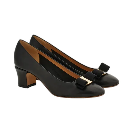 Vara Bow Block Heel Pump