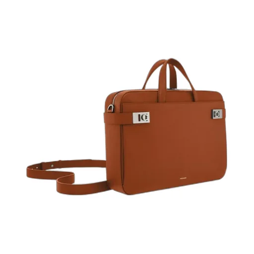 Briefcase With Gancini Buckles