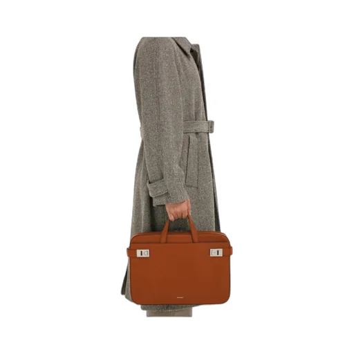 Briefcase With Gancini Buckles