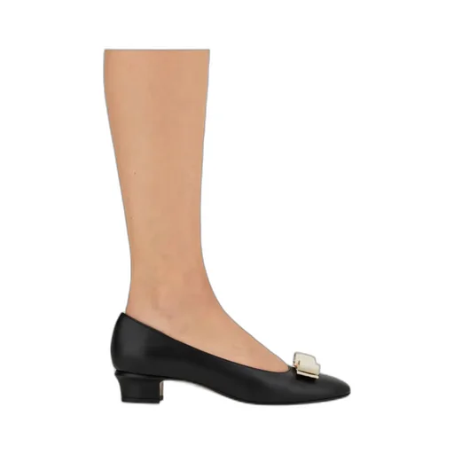Vara Bow Block Heel Pump