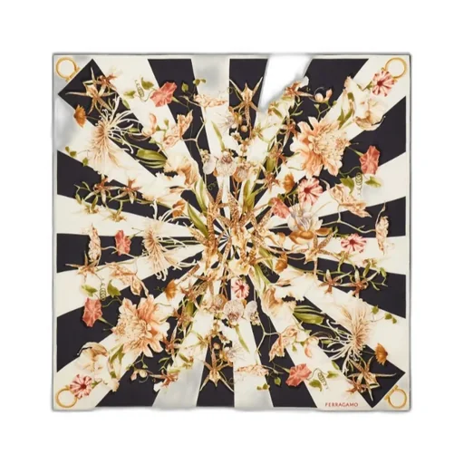 Gaia Print Silk Scarf