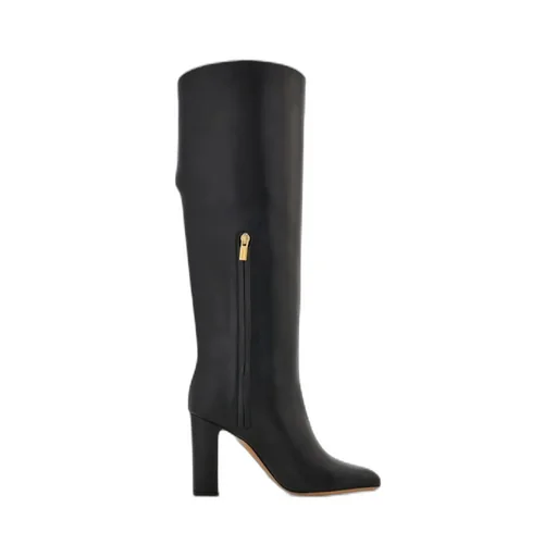 Knee High Boot With Hug Buckle Detail