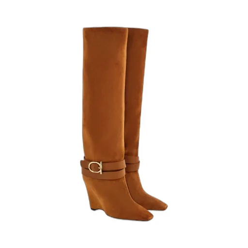 Knee-High Wedge Boot