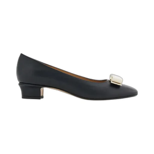 Vara Bow Block Heel Pump
