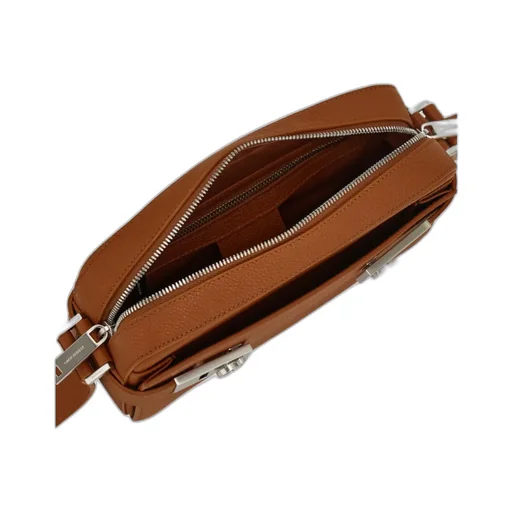 East-West Crossbody Bag With Gancini Buckles