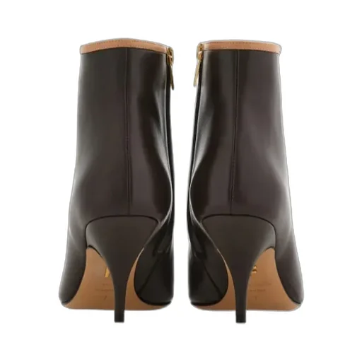 Pointed Ankle Boot With Mini Bow Detail