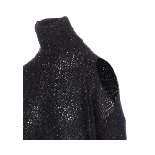 Sequined Turtleneck Sweater