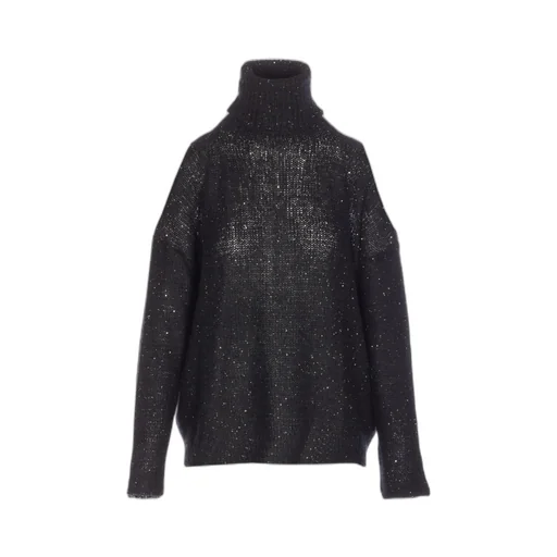 Sequined Turtleneck Sweater