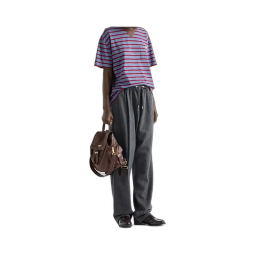Oversized Striped Jersey T-Shirt