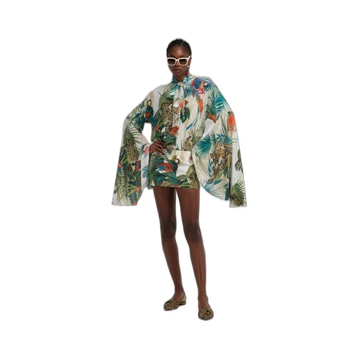 Jungle Print Viscose Blouse