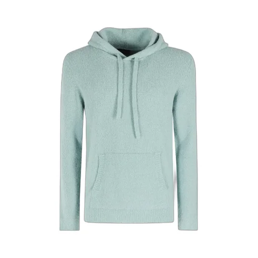 Long-Sleeved Knit Hoodie