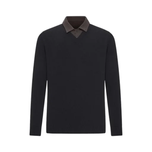 Contrast-Collar Cotton-Piquet Polo Shirt