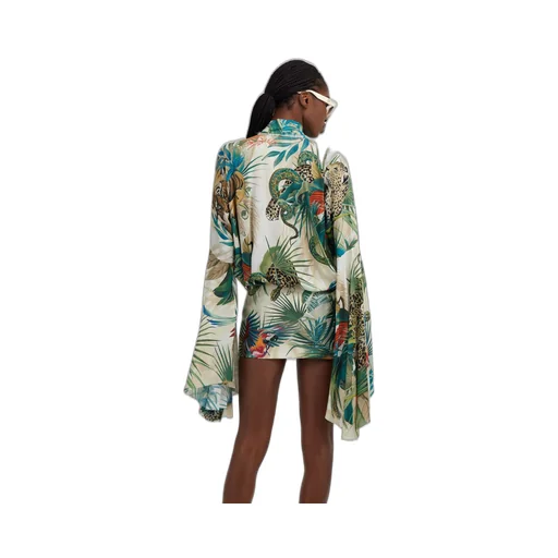 Jungle Print Viscose Blouse